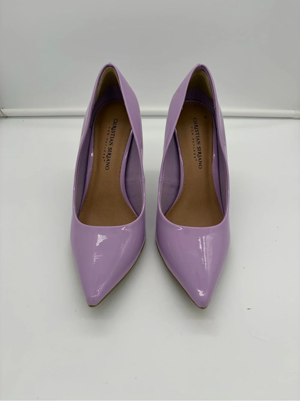 Christian Siriano Lavender Patent Pointed-Toe Pumps